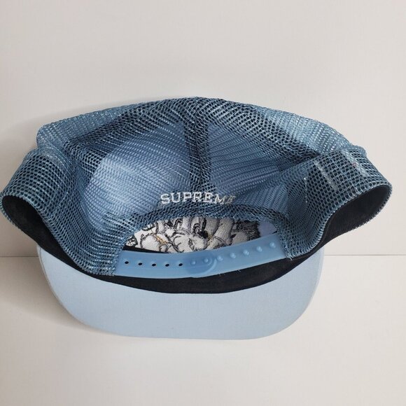 Supreme Light Blue ELEPHANT MESH Back Trucker Hat Cap - Picture 7 of 10